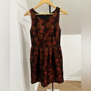 J. Crew Collection Metallic Fall Dress